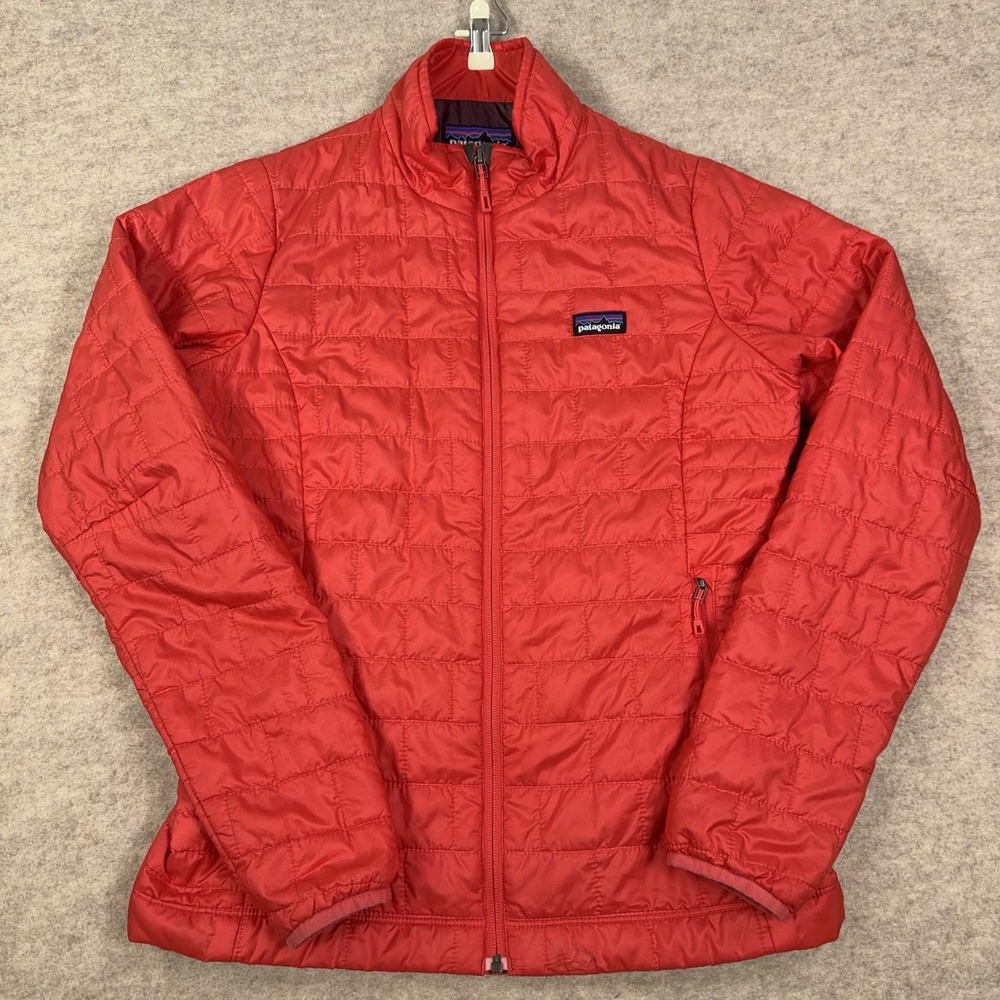 Patagonia Nano Puff Jacket PrimaLoft Spanish Red Womens Size Medium Packable